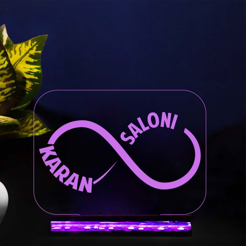 Personalized Name Led Lamp with 16 Color Changing Light & Remote Control | Customized Infinity Lamp | Best Gift for Wife
